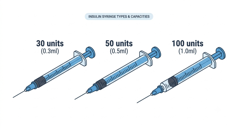 Peptide calculator syringe unit conversion diagram